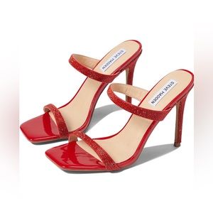 Steve Madden Vidal Sparkling Red Heels